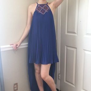Arden B High-Low Blue Dress
